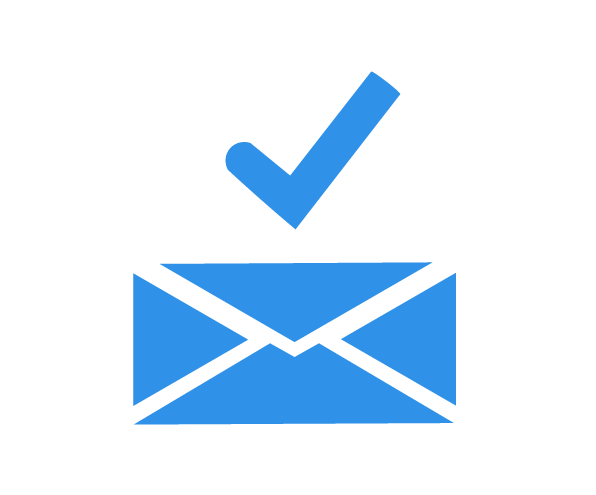 icono azul de email certificado legalpin